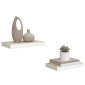 vidaXL Ράφια Τοίχου 2 τεμ. Δρυς/Άσπρο 40x23x3,8 εκ. MDF