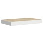 vidaXL Ράφια Τοίχου 4 τεμ. Δρυς/Άσπρο 40x23x3,8 εκ. MDF