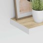 vidaXL Ράφι Τοίχου Δρυς/Άσπρο 50x23x3,8 εκ. MDF