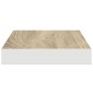 vidaXL Ράφι Τοίχου Δρυς/Άσπρο 50x23x3,8 εκ. MDF