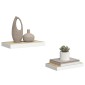 vidaXL Ράφια Τοίχου 2 τεμ. Δρυς/Άσπρο 50x23x3,8 εκ. MDF