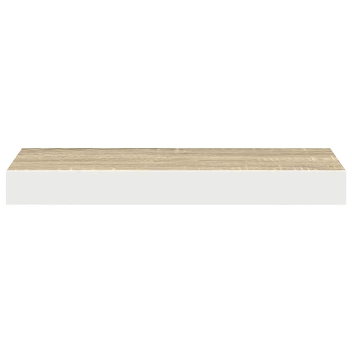 vidaXL Ράφια Τοίχου 2 τεμ. Δρυς/Άσπρο 50x23x3,8 εκ. MDF