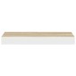 vidaXL Ράφια Τοίχου 2 τεμ. Δρυς/Άσπρο 50x23x3,8 εκ. MDF