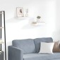 vidaXL Ράφια Τοίχου 2 τεμ. Δρυς/Άσπρο 50x23x3,8 εκ. MDF