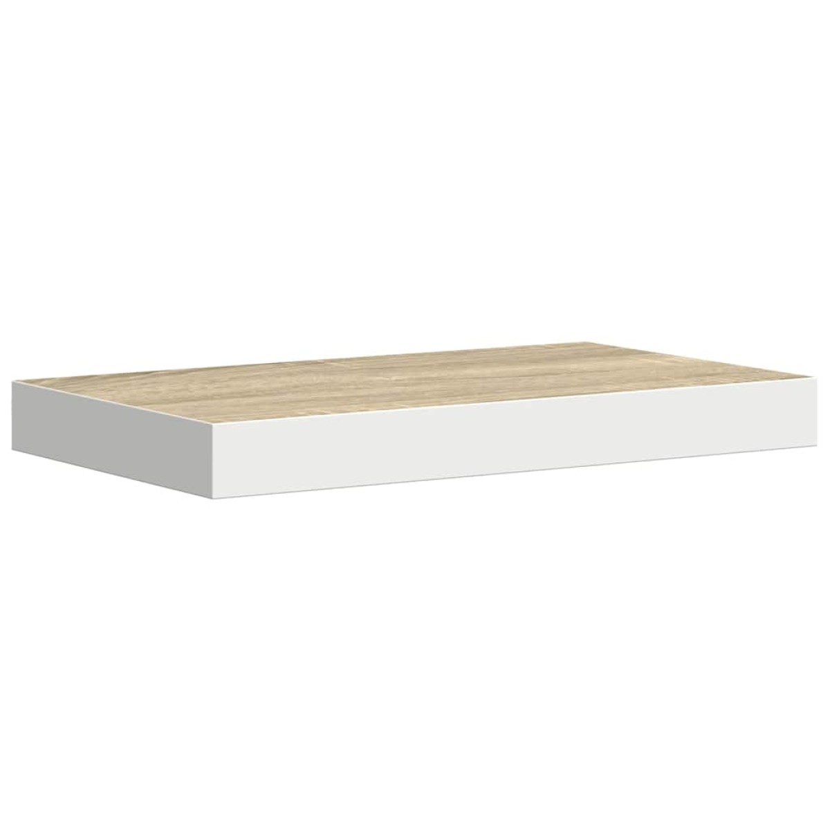 vidaXL Ράφια Τοίχου 4 τεμ. Δρυς/Άσπρο 50 x 23 x 3,8 εκ. MDF