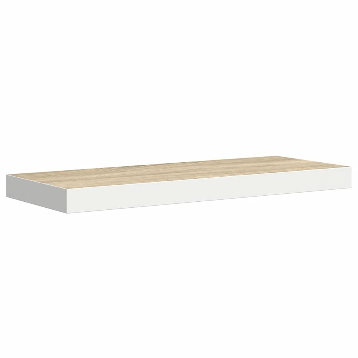 vidaXL Ράφια Τοίχου 2 τεμ. Δρυς/Άσπρο 60 x 23,5 x 3,8 εκ. MDF