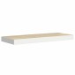 vidaXL Ράφια Τοίχου 2 τεμ. Δρυς/Άσπρο 60 x 23,5 x 3,8 εκ. MDF
