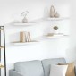 vidaXL Ράφια Τοίχου 4 τεμ. Δρυς/Άσπρο 60x23,5x3,8 εκ. MDF