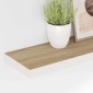 vidaXL Ράφι Τοίχου Δρυς/Άσπρο 80x23,5x3,8 εκ. από MDF