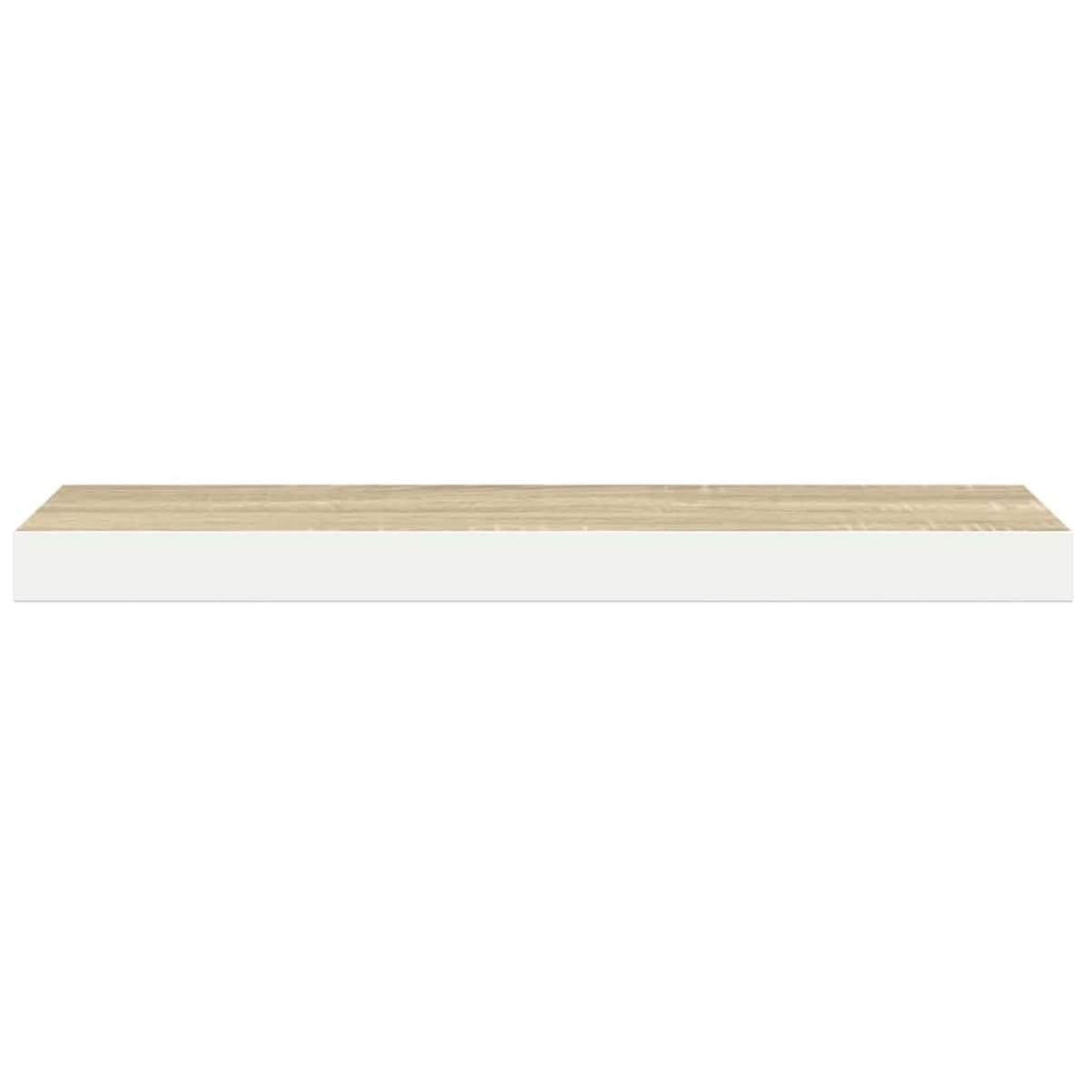 vidaXL Ράφι Τοίχου Δρυς/Άσπρο 80x23,5x3,8 εκ. από MDF