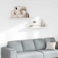 vidaXL Ράφια Τοίχου 2 τεμ. Δρυς/Λευκό 80x23,5x3,8 εκ. MDF