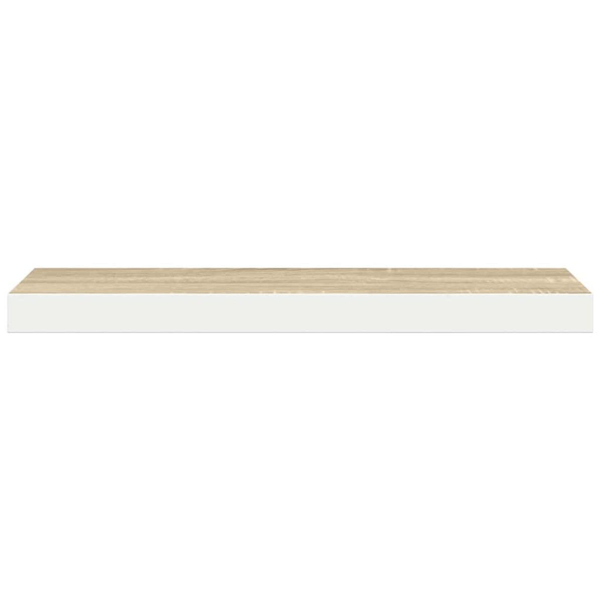 vidaXL Ράφια Τοίχου 4 τεμ. Δρυς/Λευκό 80x23,5x3,8 εκ. MDF