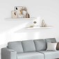 vidaXL Ράφια Τοίχου 2 τεμ. Δρυς/Λευκό 120x23,5x3,8 εκ. MDF