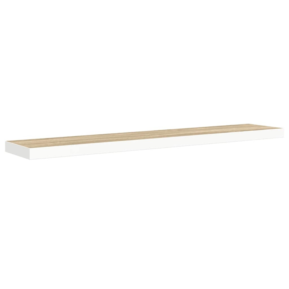 vidaXL Ράφια Τοίχου 4 τεμ. Δρυς/Λευκό 120x23,5x3,8 εκ. MDF