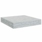 vidaXL Ράφια Τοίχου 4 τεμ. Γκρι Σκυροδέματος 23x23,5x3,8 εκ. MDF