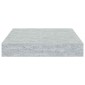 vidaXL Ράφια Τοίχου 4 τεμ. Γκρι Σκυροδέματος 23x23,5x3,8 εκ. MDF