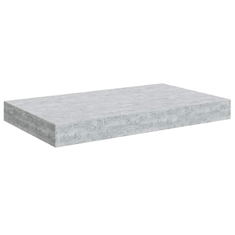 vidaXL Ράφι Τοίχου Γκρι Σκυροδέματος 40x23,5x3,8 εκ. MDF