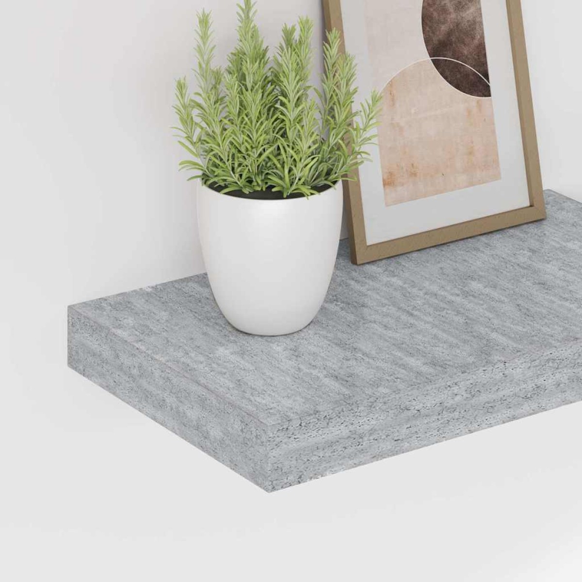 vidaXL Ράφι Τοίχου Γκρι Σκυροδέματος 40x23x3,8 εκ. MDF
