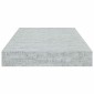 vidaXL Ράφι Τοίχου Γκρι Σκυροδέματος 40x23x3,8 εκ. MDF
