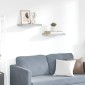 vidaXL Ράφια Τοίχου 2 τεμ. Γκρι Σκυροδέματος 40x23x3,8 εκ. MDF