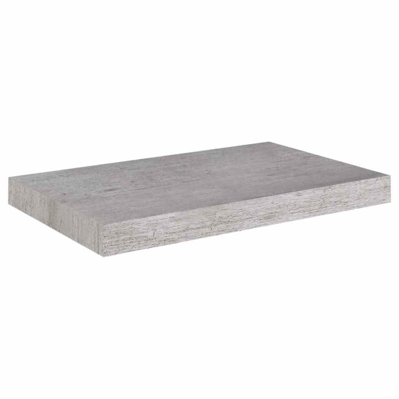 vidaXL Ράφι Τοίχου Γκρι Σκυροδέματος 50x23,5x3,8 εκ. από MDF