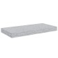 vidaXL Ράφια Τοίχου 2 τεμ. Γκρι Σκυροδέματος 50x23x3,8 εκ. MDF