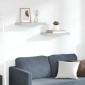 vidaXL Ράφια Τοίχου 2 τεμ. Γκρι Σκυροδέματος 50x23x3,8 εκ. MDF