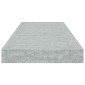 vidaXL Ράφι Τοίχου Γκρι Σκυροδέματος 60x23,5x3,8 εκ. από MDF