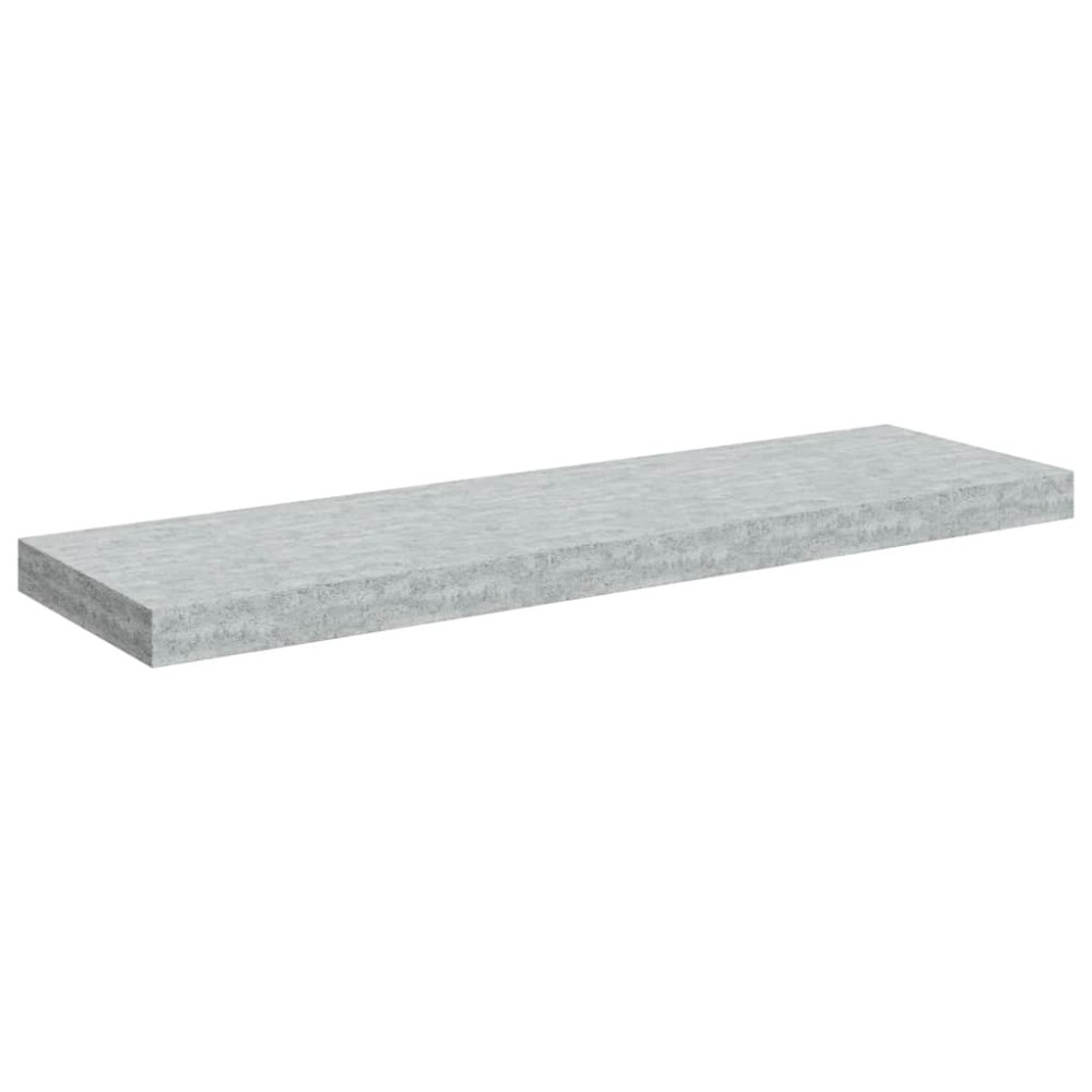 vidaXL Ράφι Τοίχου Γκρι Σκυροδέματος 80x23,5x3,8 εκ. από MDF