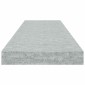vidaXL Ράφι Τοίχου Γκρι Σκυροδέματος 80x23,5x3,8 εκ. από MDF