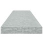 vidaXL Ράφι Τοίχου Γκρι Σκυροδέματος 90 x 23,5 x 3,8 εκ. από MDF