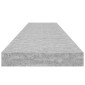 vidaXL Ράφι Τοίχου Γκρι Σκυροδέματος 120x23,5x3,8 εκ. από MDF