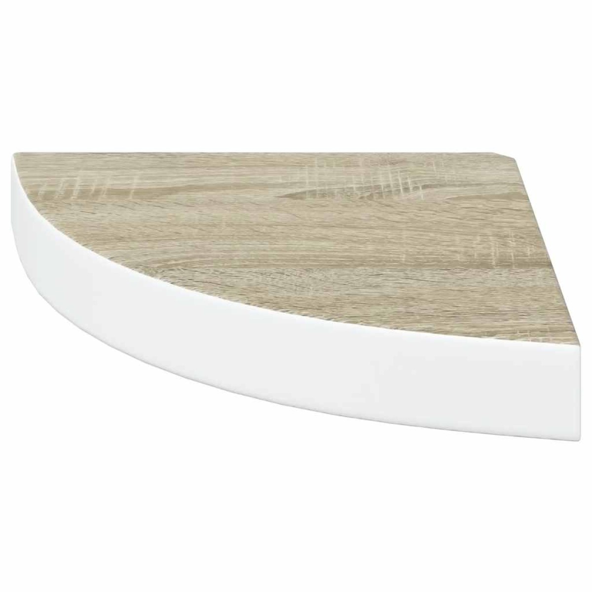 vidaXL Ράφια Τοίχου Γωνιακά 2 τεμ. Δρυς/Λευκό 25 x 25 x 3,8 εκ από MDF