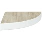 vidaXL Ράφια Τοίχου Γωνιακά 2 τεμ. Δρυς/Λευκό 25 x 25 x 3,8 εκ από MDF