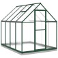 vidaXL Θερμοκήπιο με Πλαίσιο Βάσης Πράσινο 224x169x202 εκ. Αλουμινίου