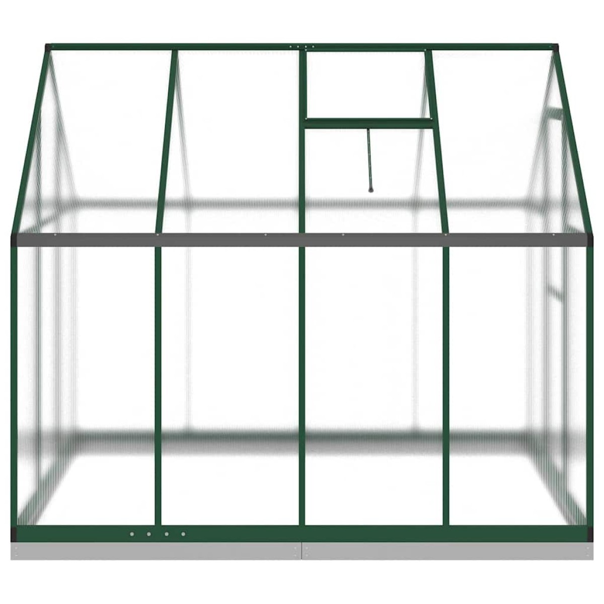 vidaXL Θερμοκήπιο με Πλαίσιο Βάσης Πράσινο 224x169x202 εκ. Αλουμινίου