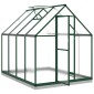 vidaXL Θερμοκήπιο με Πλαίσιο Βάσης Πράσινο 224x169x202 εκ. Αλουμινίου