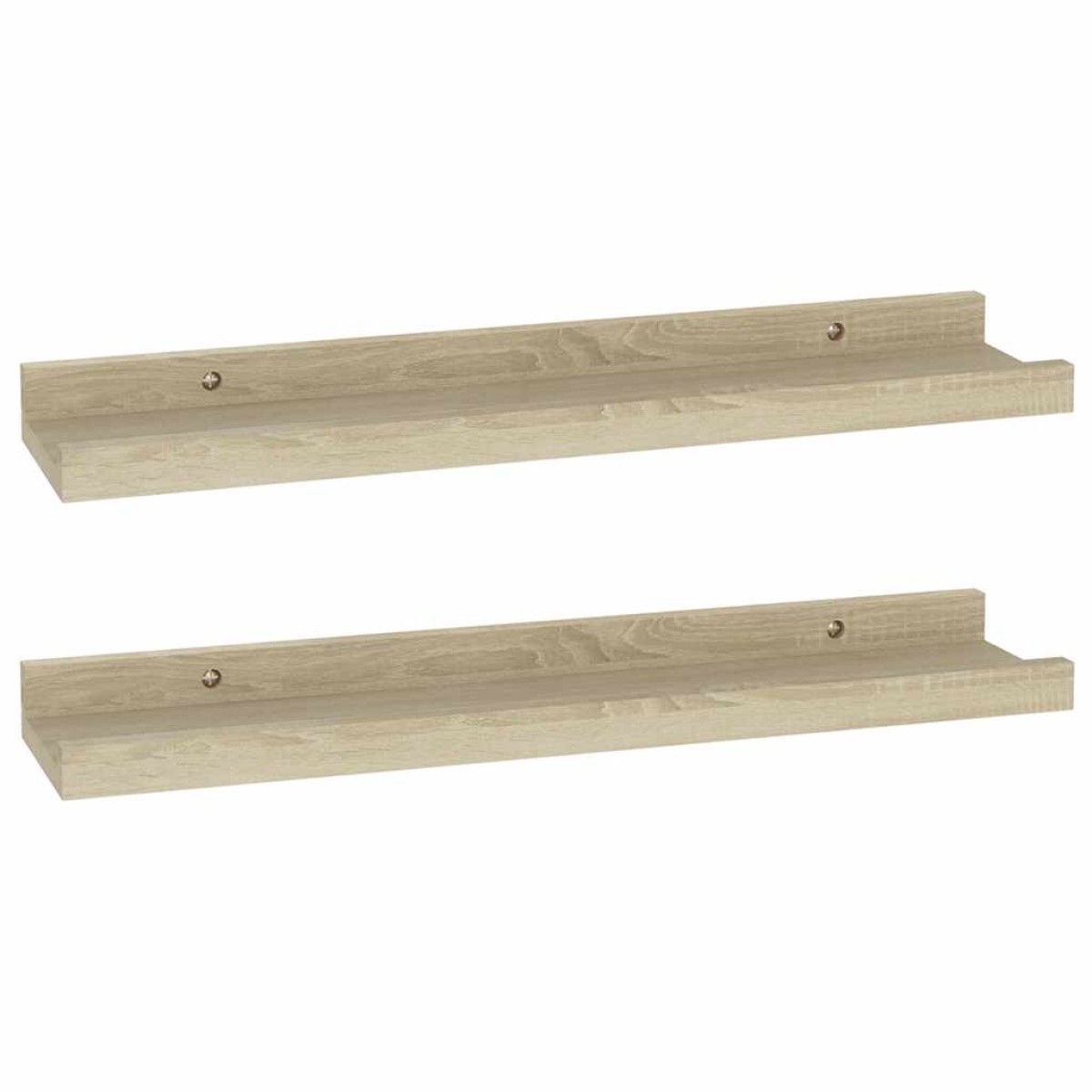vidaXL Ράφια Τοίχου 2 τεμ. Sonoma Δρυς 40 x 9 x 3 εκ.
