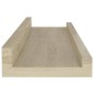 vidaXL Ράφια Τοίχου 2 τεμ. Sonoma Δρυς 40 x 9 x 3 εκ.