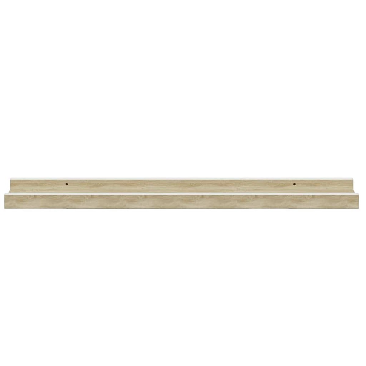 vidaXL Ράφια Τοίχου 4 τεμ. Λευκό και Sonoma Δρυς 60 x 9 x 3 εκ.