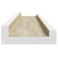 vidaXL Ράφια Τοίχου 4 τεμ. Λευκό και Sonoma Δρυς 60 x 9 x 3 εκ.