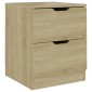 vidaXL Κομοδίνο Χρώμα Sonoma Δρυς 40 x 40 x 50 εκ. από Μοριοσανίδα