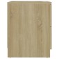 vidaXL Κομοδίνο Χρώμα Sonoma Δρυς 40 x 40 x 50 εκ. από Μοριοσανίδα