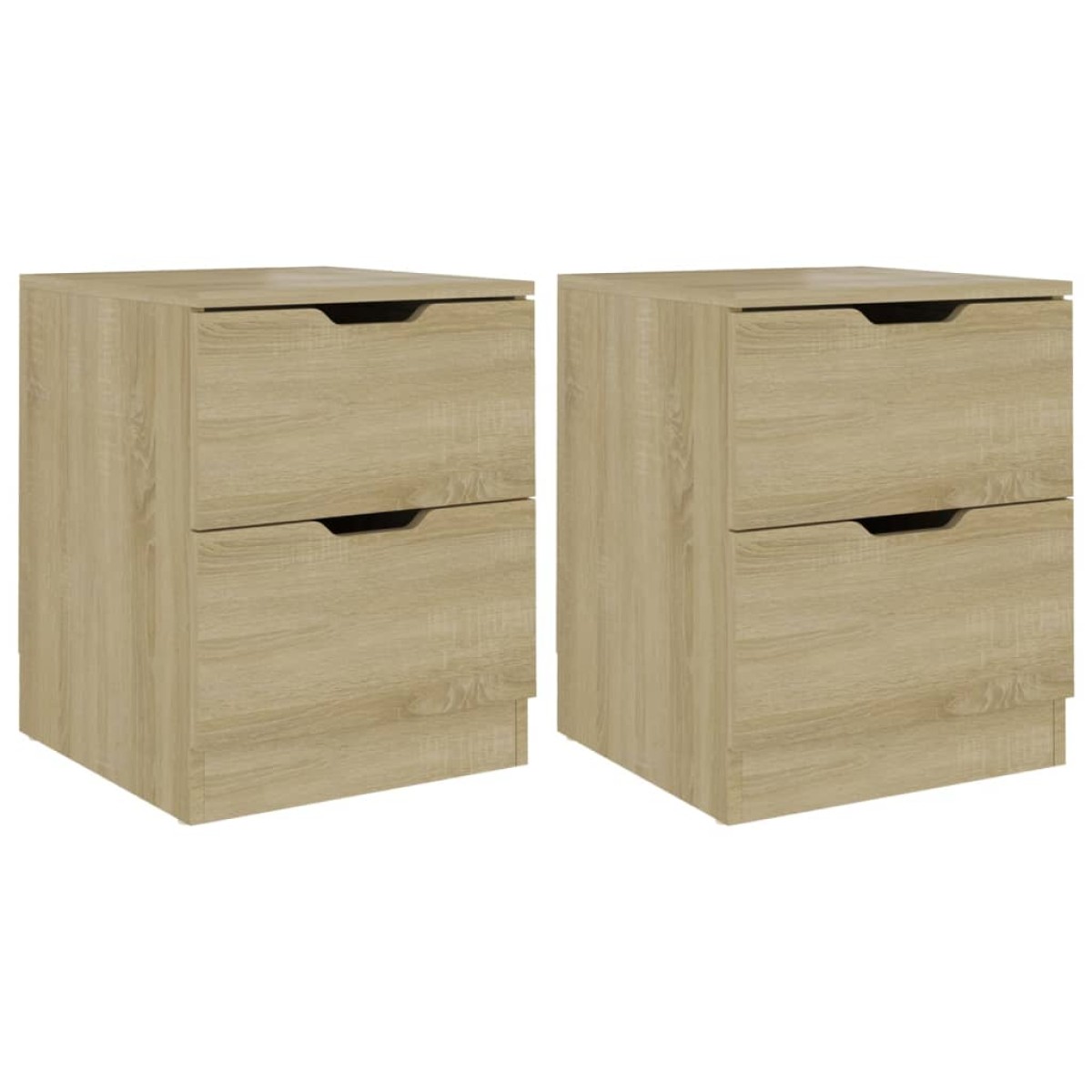 vidaXL Κομοδίνα 2 τεμ. Sonoma Δρυς 40 x 40 x 50 εκ. από Μοριοσανίδα
