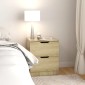 vidaXL Κομοδίνα 2 τεμ. Sonoma Δρυς 40 x 40 x 50 εκ. από Μοριοσανίδα