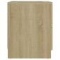 vidaXL Κομοδίνα 2 τεμ. Sonoma Δρυς 40 x 40 x 50 εκ. από Μοριοσανίδα