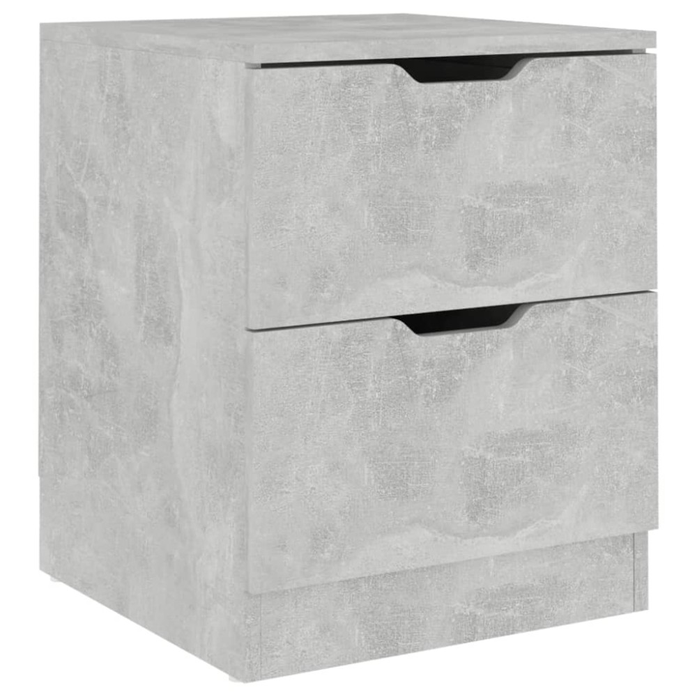 vidaXL Κομοδίνο Γκρι Σκυροδέματος 40 x 40 x 50 εκ. από Μοριοσανίδα