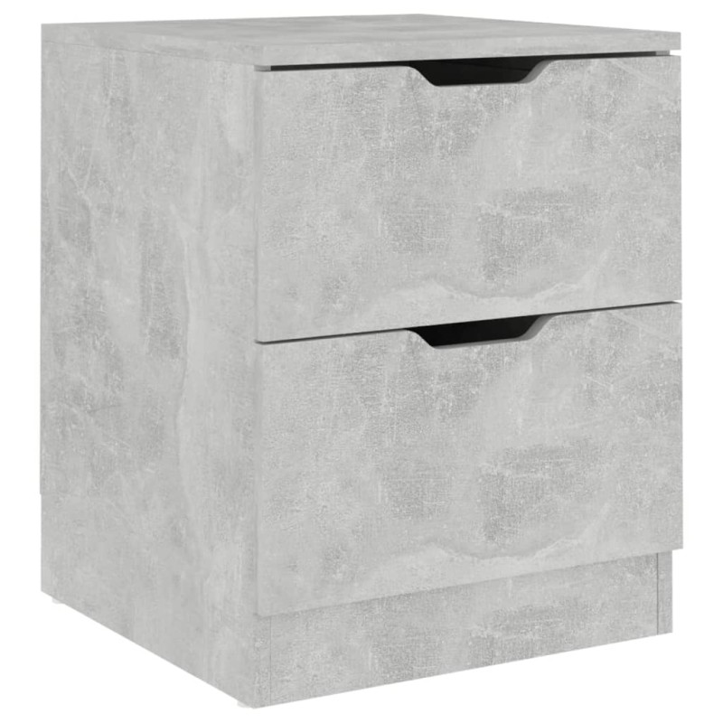 vidaXL Κομοδίνο Γκρι Σκυροδέματος 40 x 40 x 50 εκ. από Μοριοσανίδα