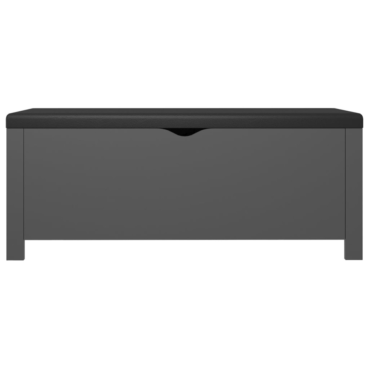vidaXL Κουτί Αποθήκευσης Γκρι 105x40x45 εκ. Μοριοσανίδα με Μαξιλάρι