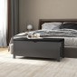 vidaXL Κουτί Αποθήκευσης Γκρι 105x40x45 εκ. Μοριοσανίδα με Μαξιλάρι